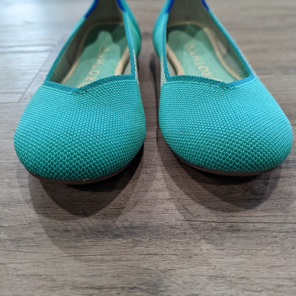 Turquoise Rothys round toe flat - Picture 6 of 6